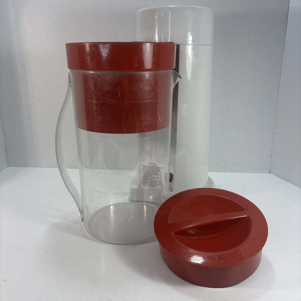 Mr Coffee Iced Tea Maker TM1 2 Quart Pitcher Lid and Brew Basket Clear